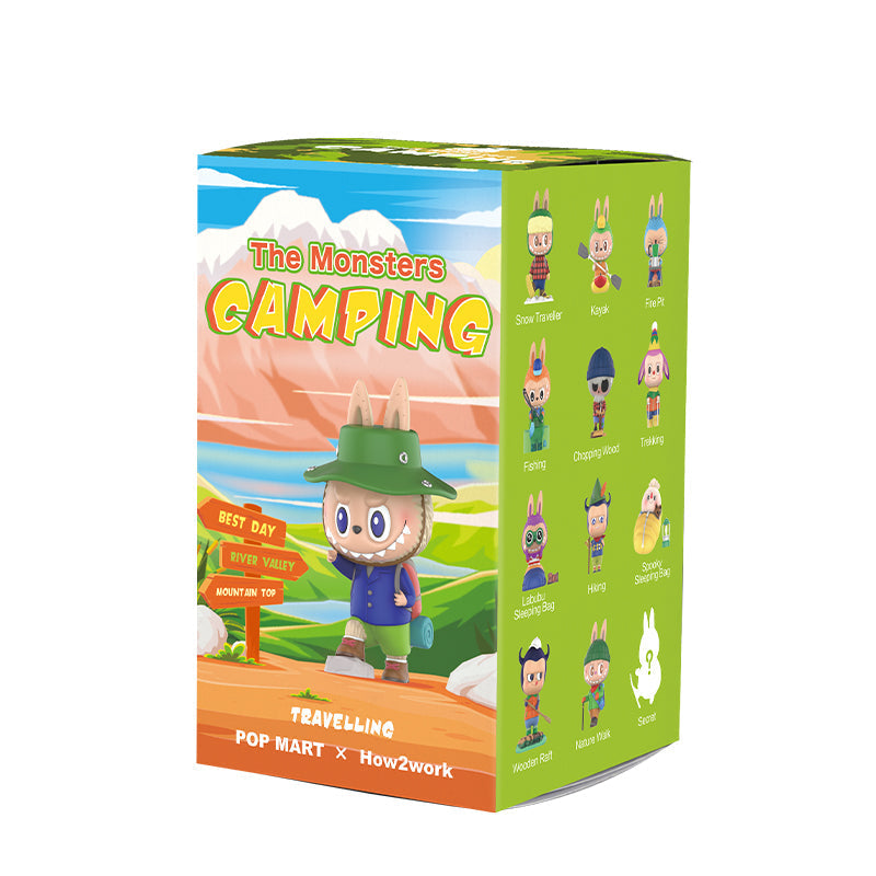 pop mart de monsters labubu camping serie blind box