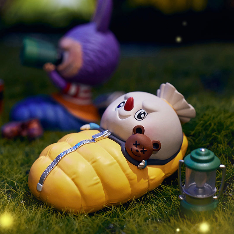 pop mart de monsters labubu camping serie blind box