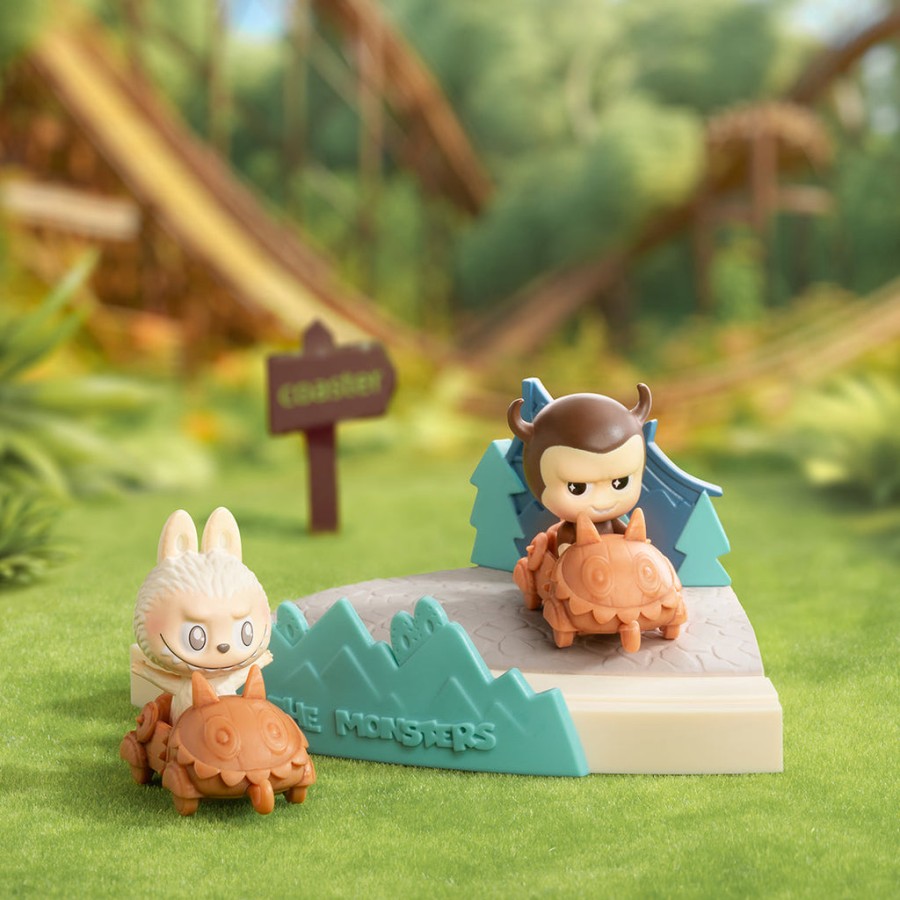pop mart de monsters spelende spelletjes serie blind box scène set