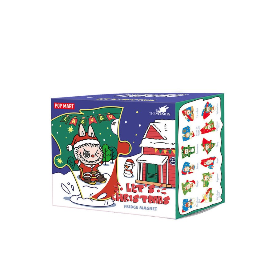 pop mart de monsters lets christmas serie puzzel koelkastmagneet blind box