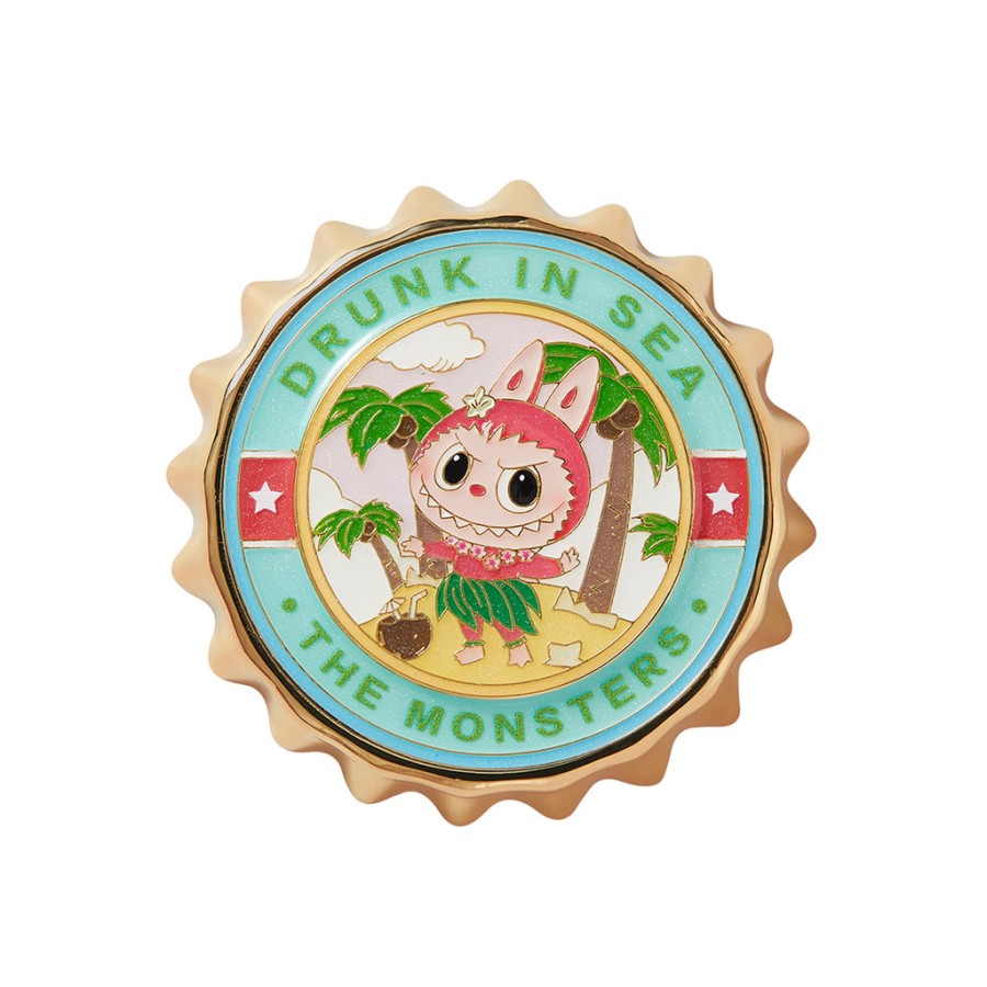 pop mart the monsters labubu drunk in sea series koelkastmagneetflesopener blind box