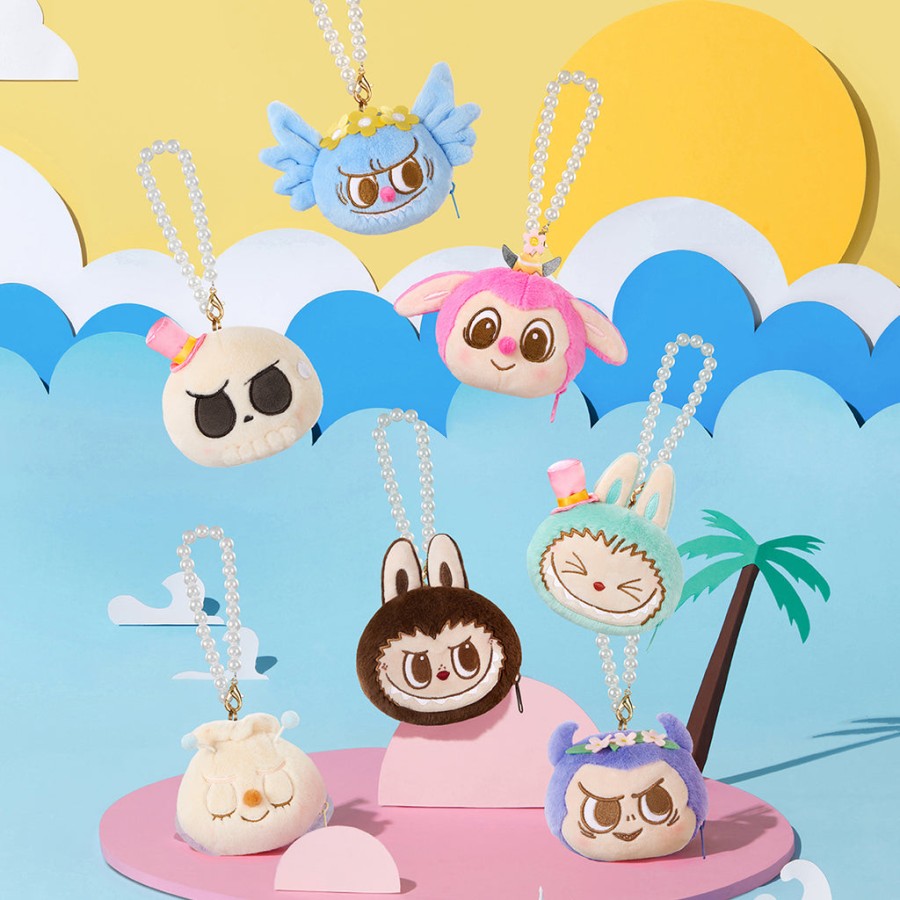 pop mart de monsters party-serie omkeerbare pluche tas blind box