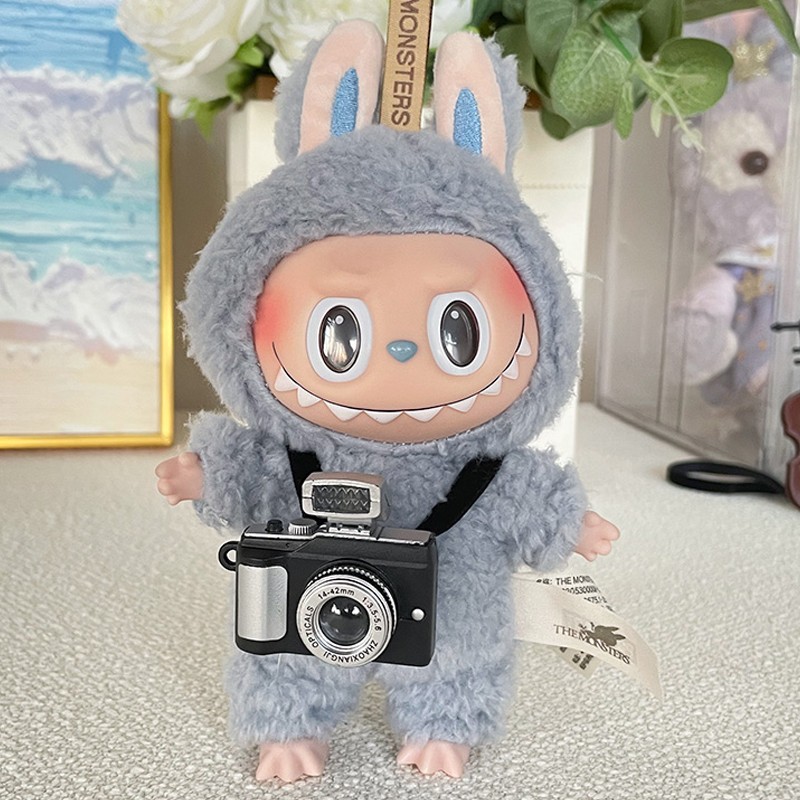 labubu spannende macaron 17cm pop camera