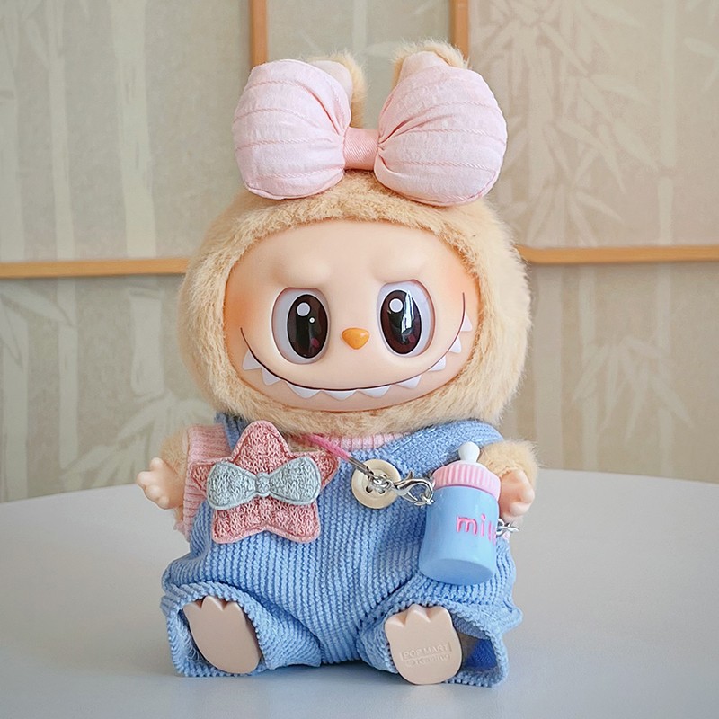 labubu have a seat doll overalls outfit