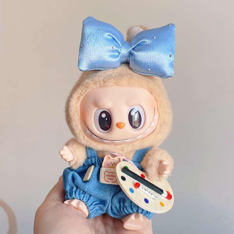 labubu have a seat doll overalls outfit