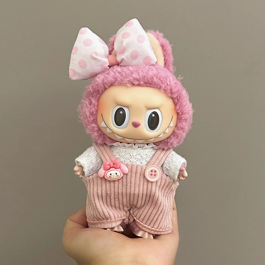 roze labubu-overalls met my melody