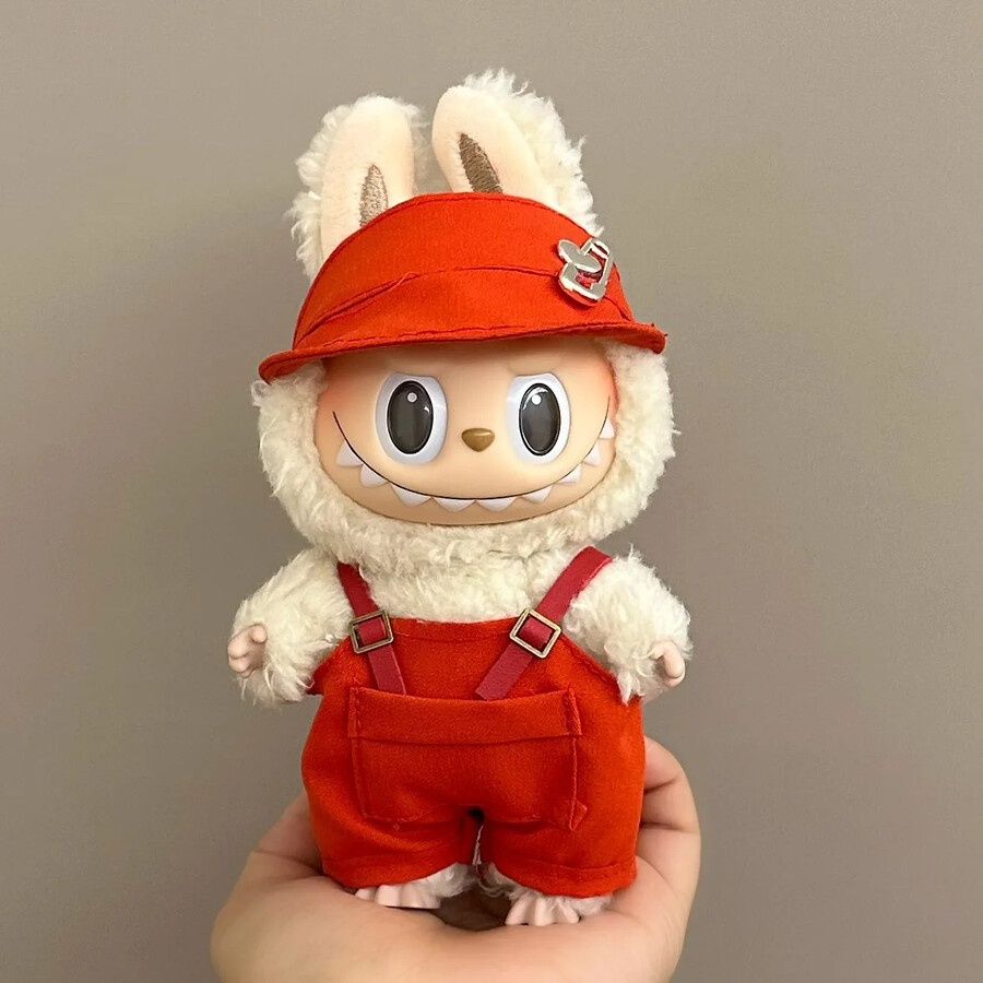 overalls rood voor labubu monsters