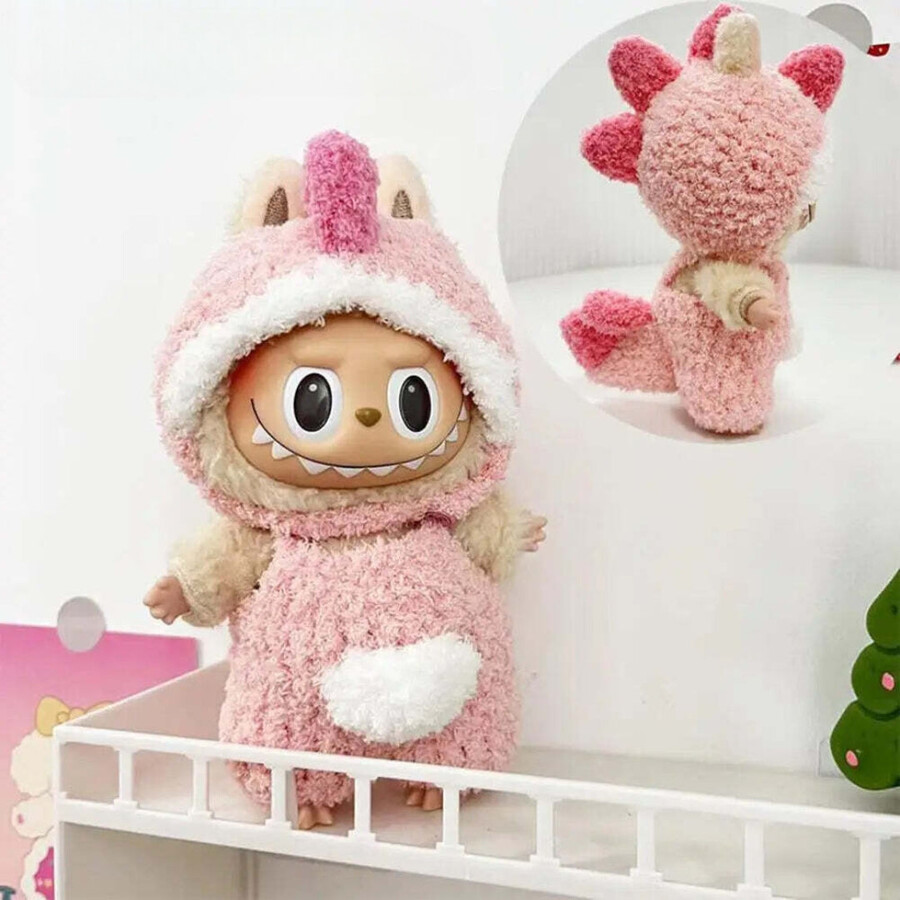 labubu roze dino outfit