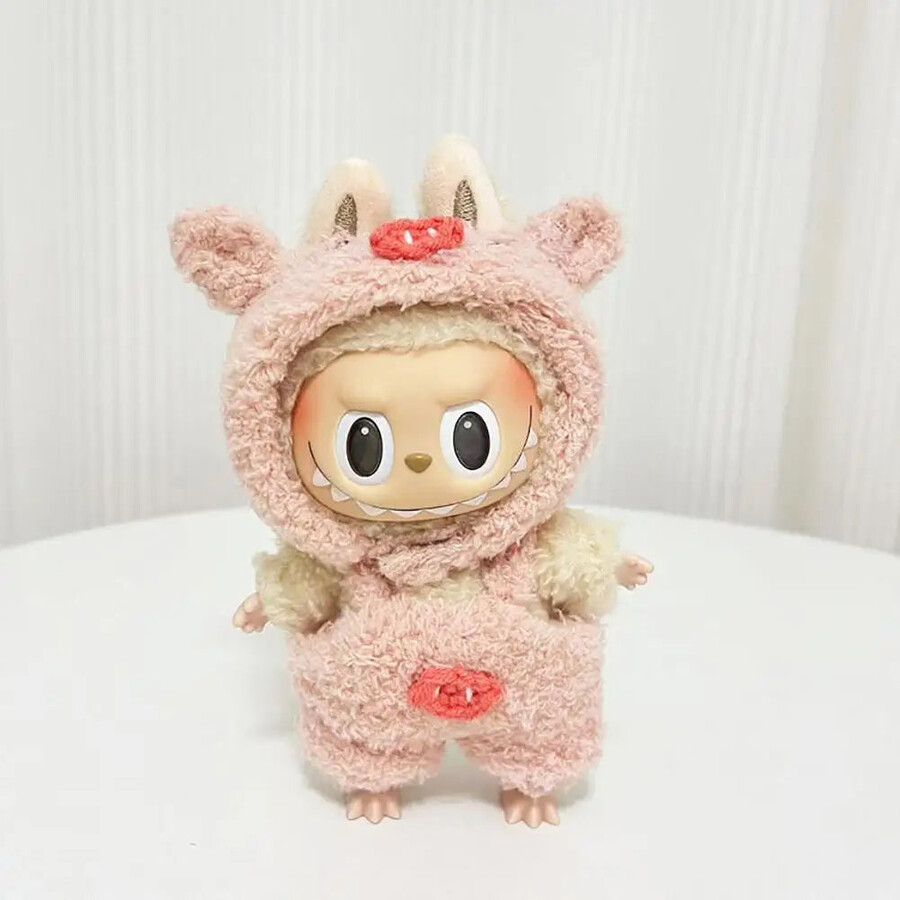 labubu roze overall outfit