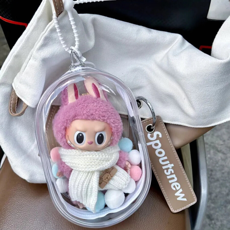 labubu essential transparante hoes