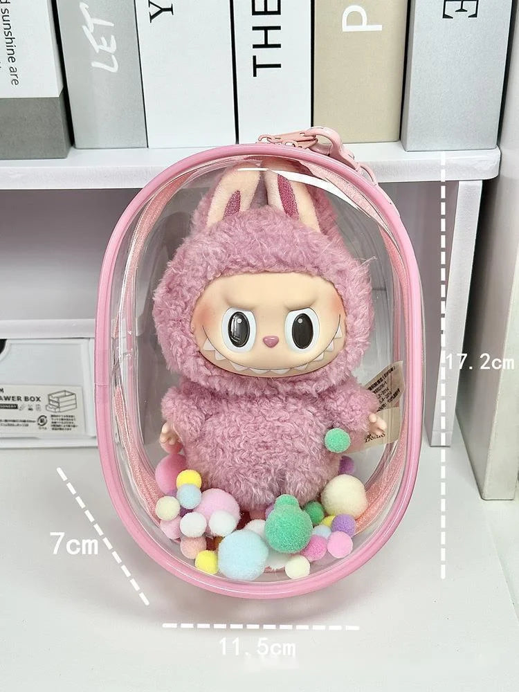 labubu essential transparante hoes