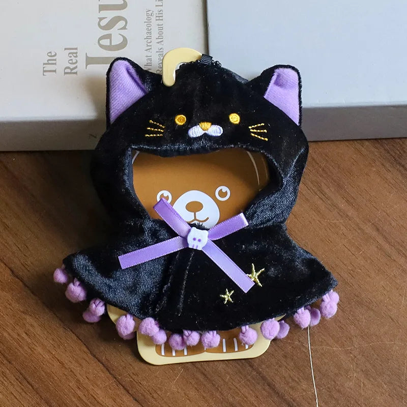 labubu zwarte kat cape rok