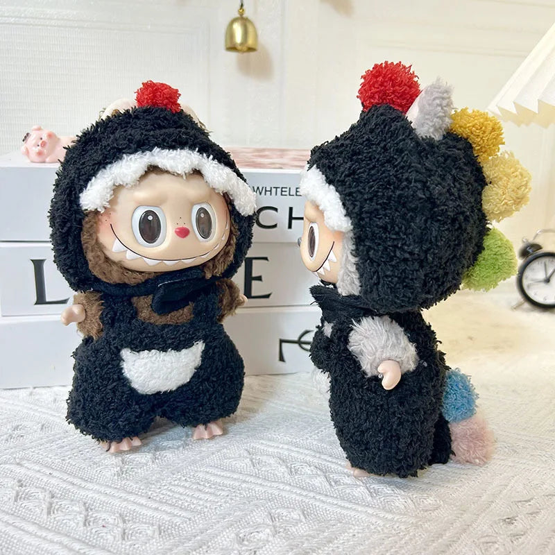 labubu pom pom dino outfit