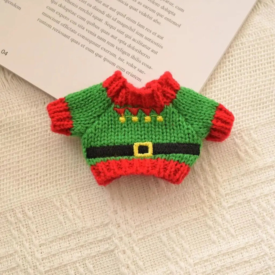labubu candy cane snowman outfit