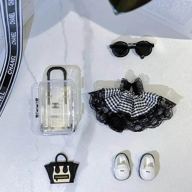 labubu geruite outfit 5-delig