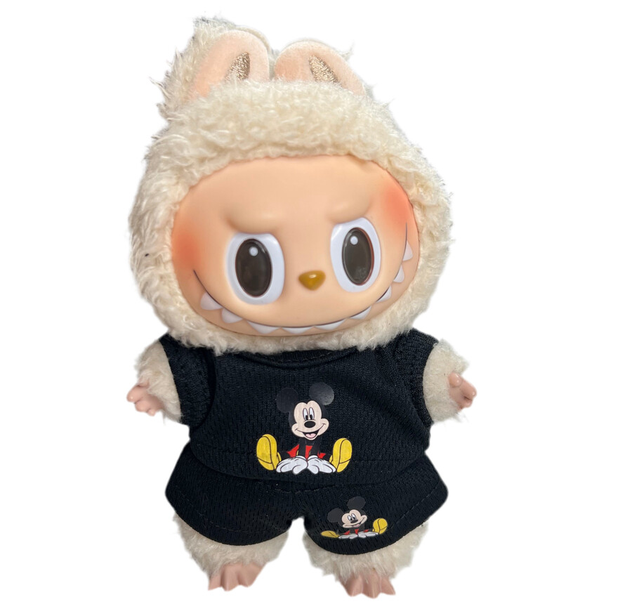 mickeys zwarte jersey outfit 2-delige set