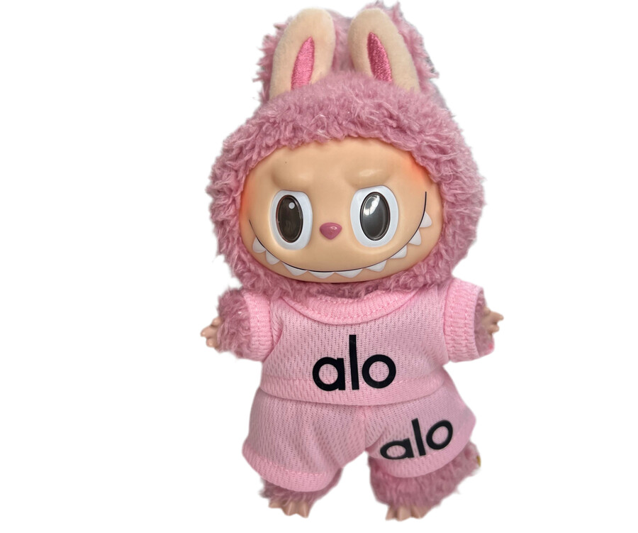 @lo roze jersey outfit 2-delige set