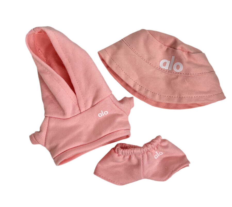 @lo roze joggingpak 3-delige set