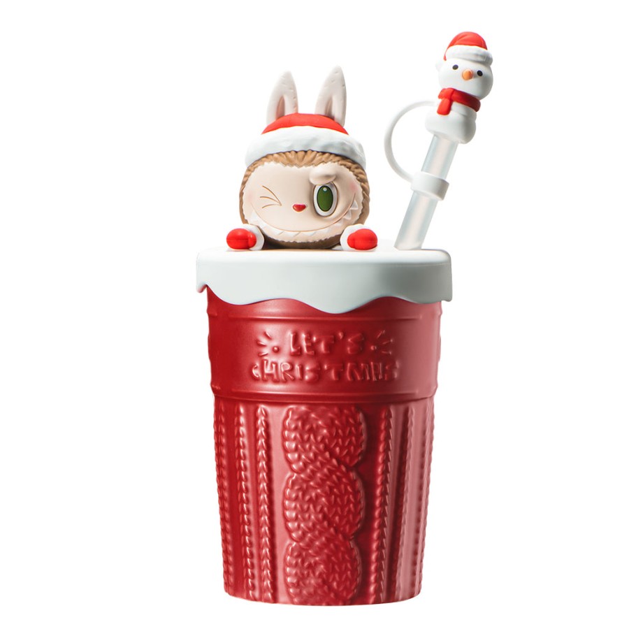 pop mart de monsters lets christmas serie rietjesbeker