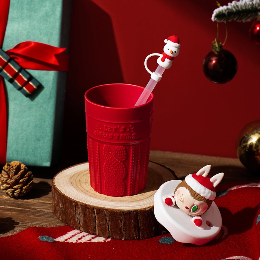 pop mart de monsters lets christmas serie rietjesbeker