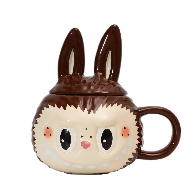 pop mart de monsters labubu mok met deksel