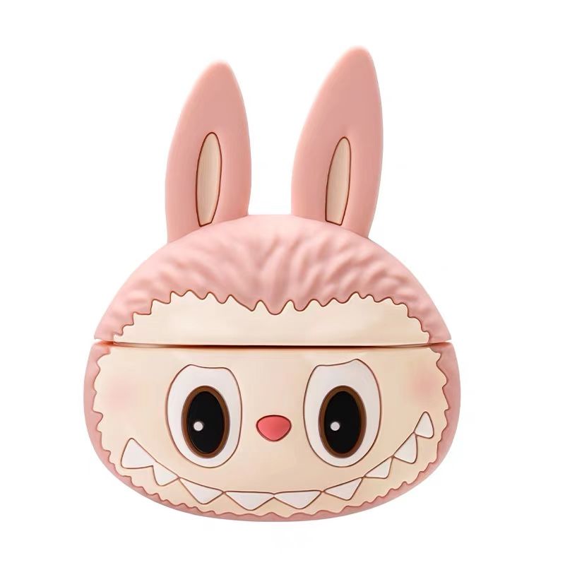 pop mart the monsters labubu airpods pro case - roze