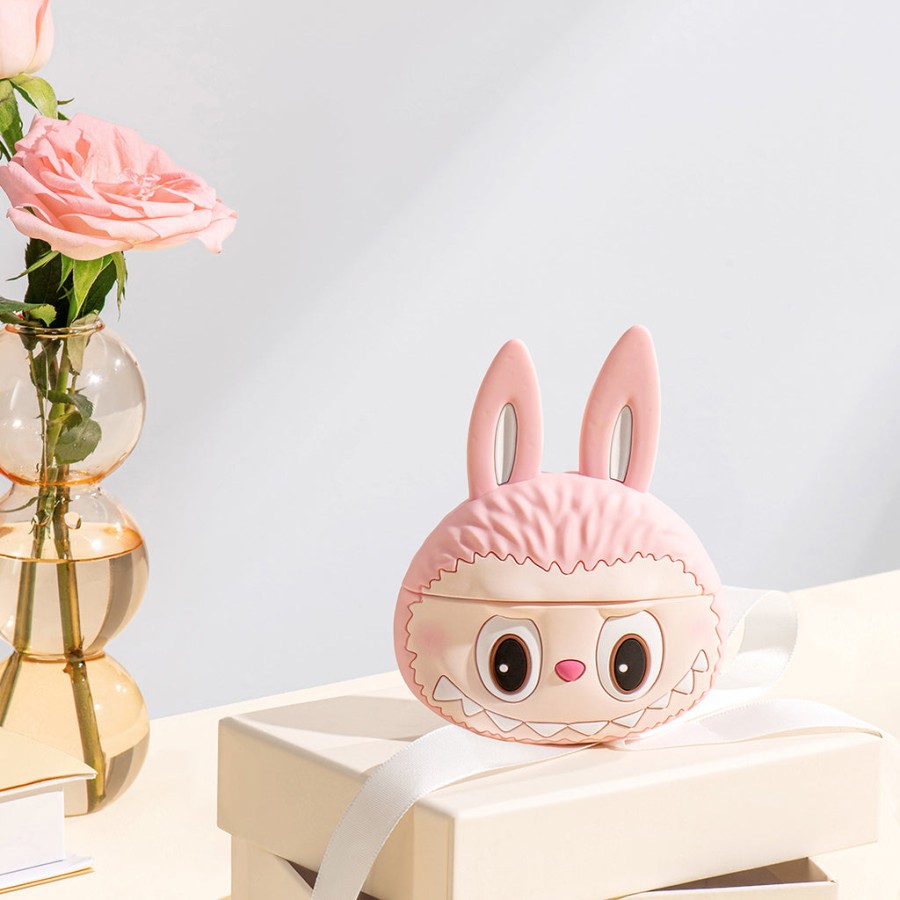 pop mart the monsters labubu airpods pro case - roze