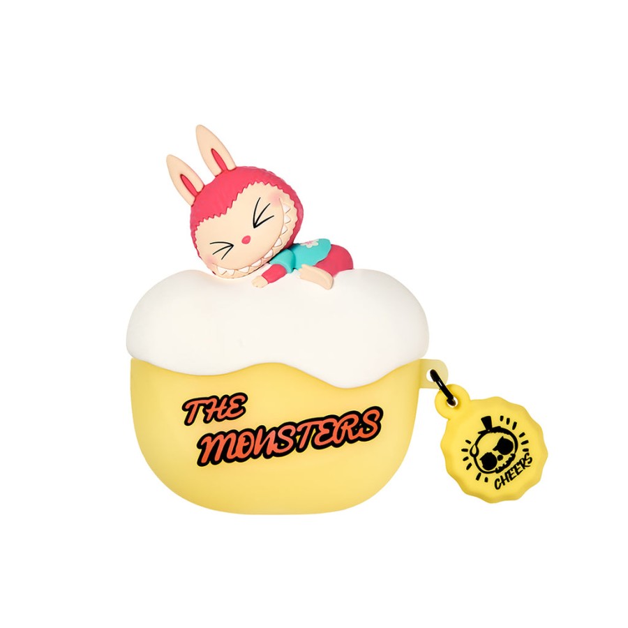 pop mart the monsters labubu drunk in sea series airpods pro case
