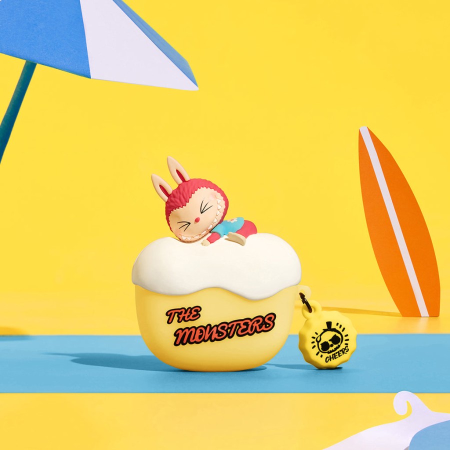 pop mart the monsters labubu drunk in sea series airpods pro case