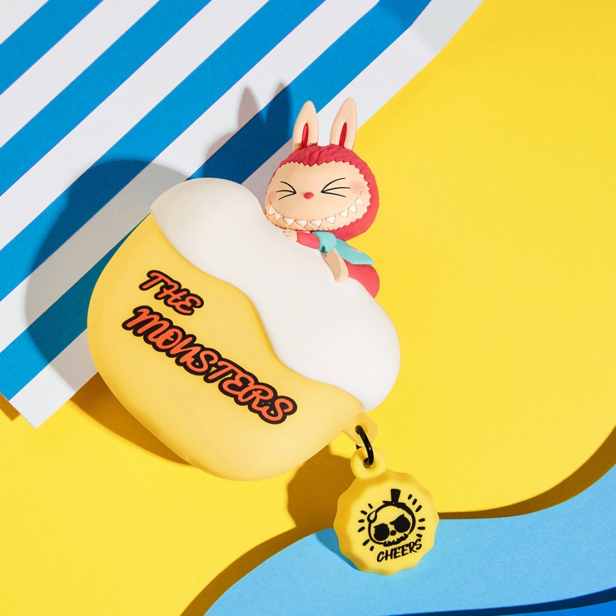 pop mart the monsters labubu drunk in sea series airpods pro case