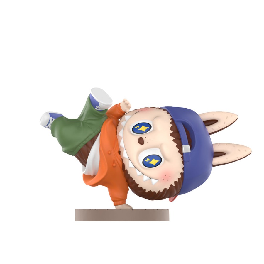 pop mart the monsters labubu hip-hop girl 100 beeldje