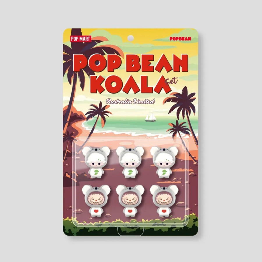 pop mart pop bean koala set mini figuurtjes 6 stuks