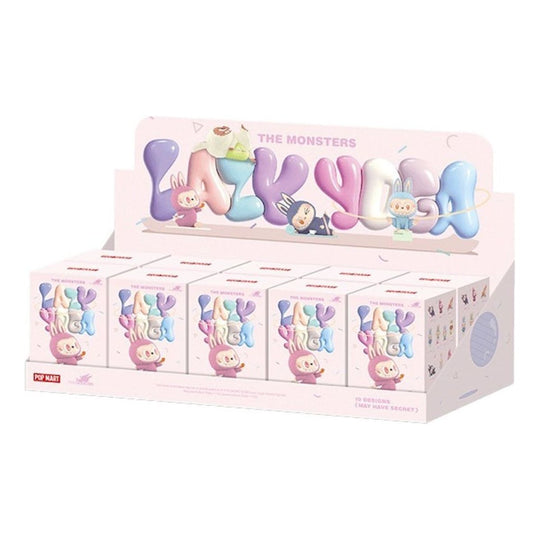 pop mart pop mart the monsters labubu lazy yoga verzegelde doos 10 blind boxes ppmt-2408-0006