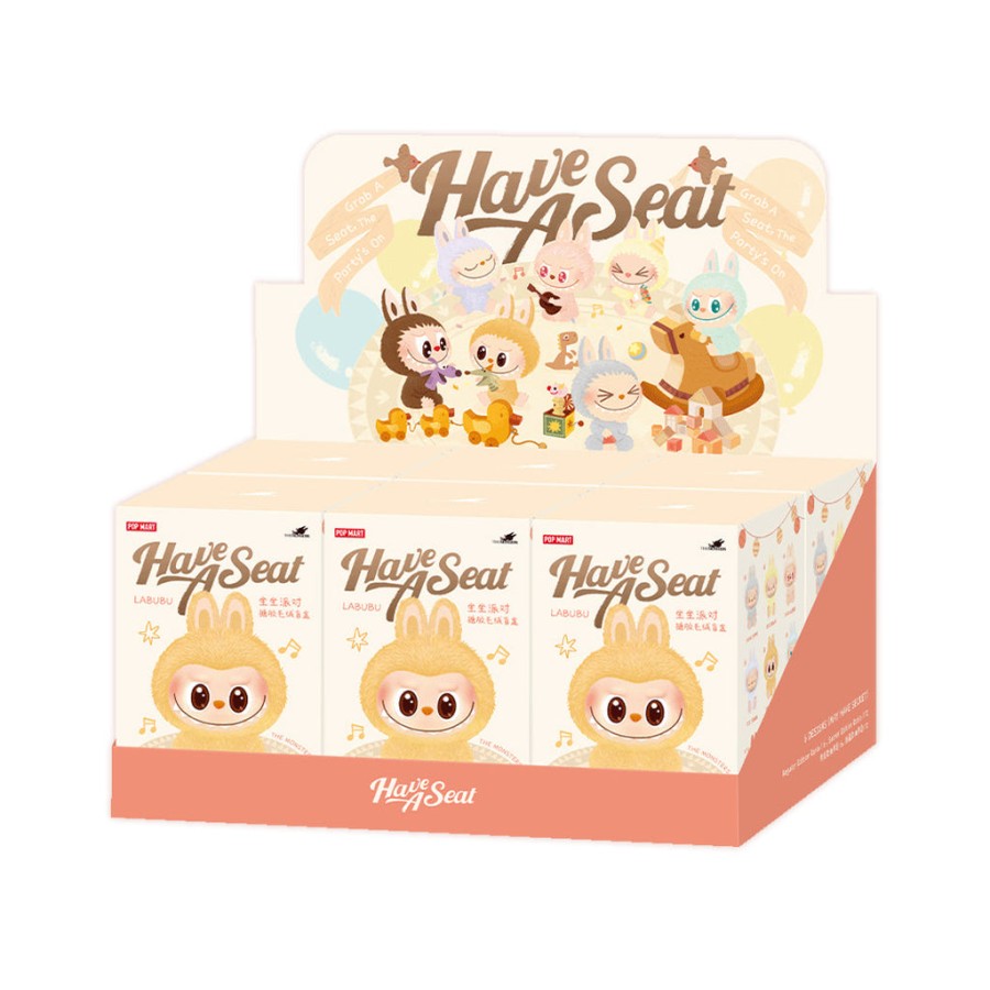 pop mart de monsters have a seat serie pluche hanger blind box