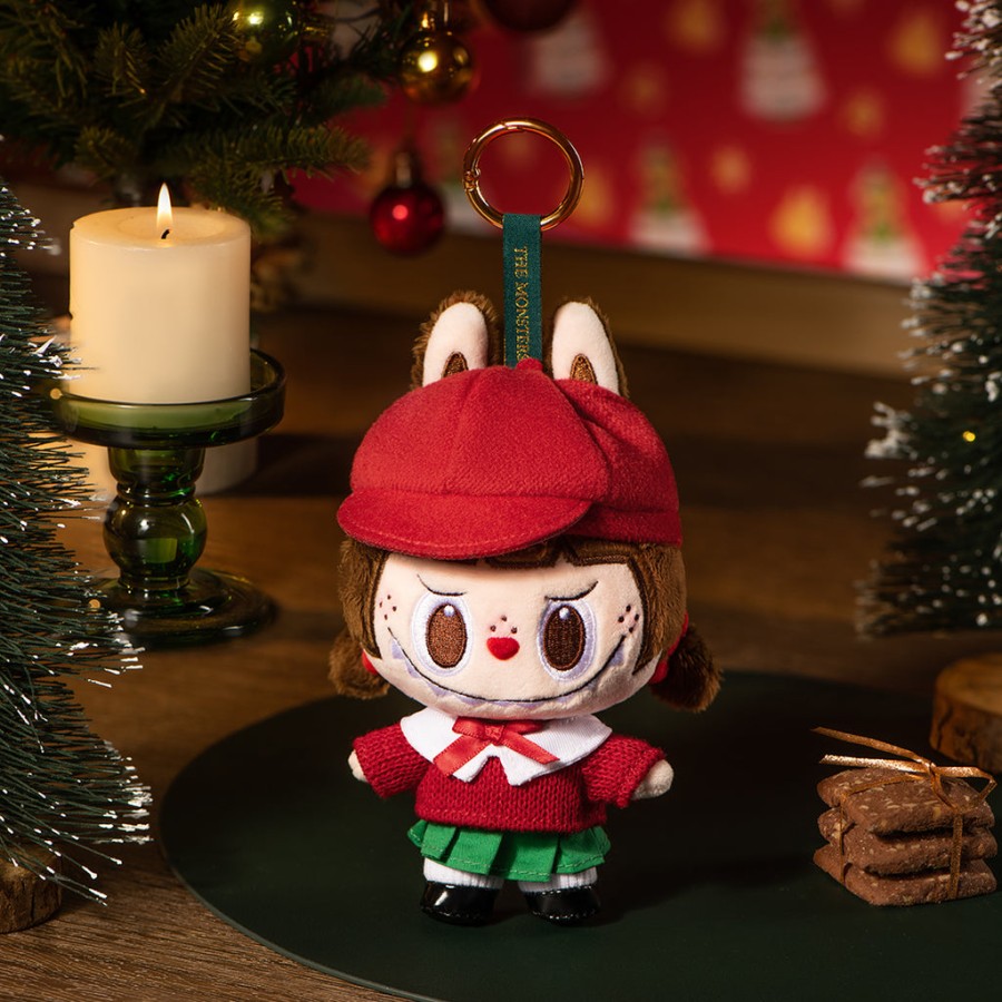 pop mart de monsters lets christmas serie pluche hanger