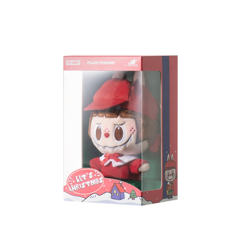 pop mart de monsters lets christmas serie pluche hanger