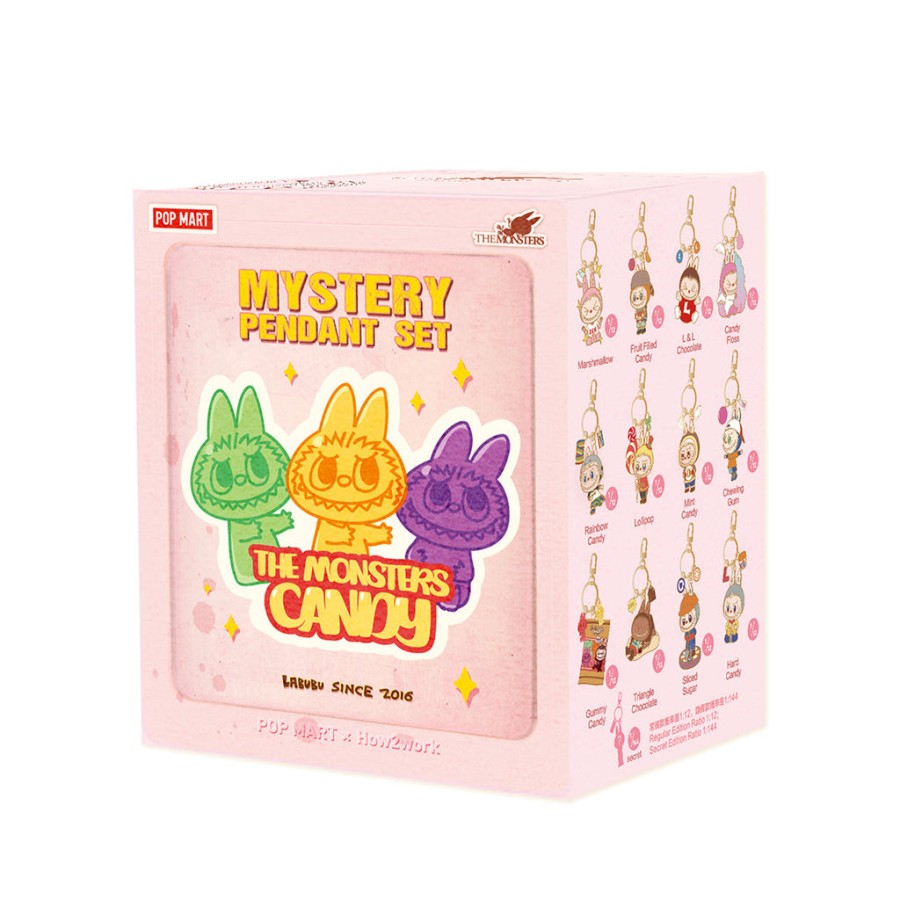 pop mart monsters snoep serie hanger sleutelhanger blind box