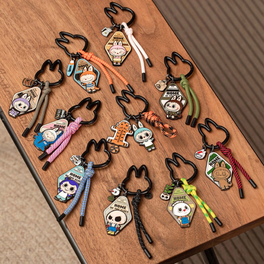 pop mart de monsters thuis van de elfen serie hanger sleutelhanger blind box