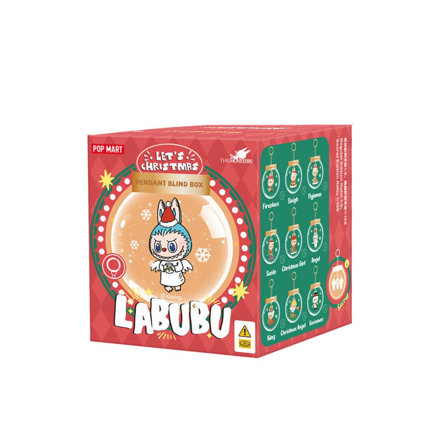 pop mart de monsters lets christmas-serie balhanger blind box