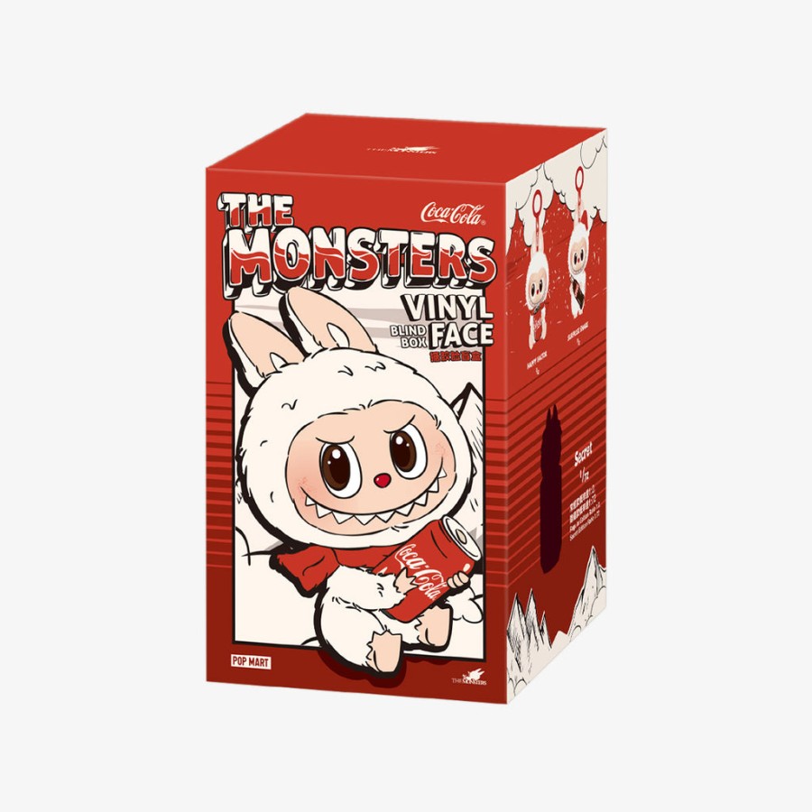 pop mart de monsters coca-cola serie vinyl gezicht pluche hanger blind box