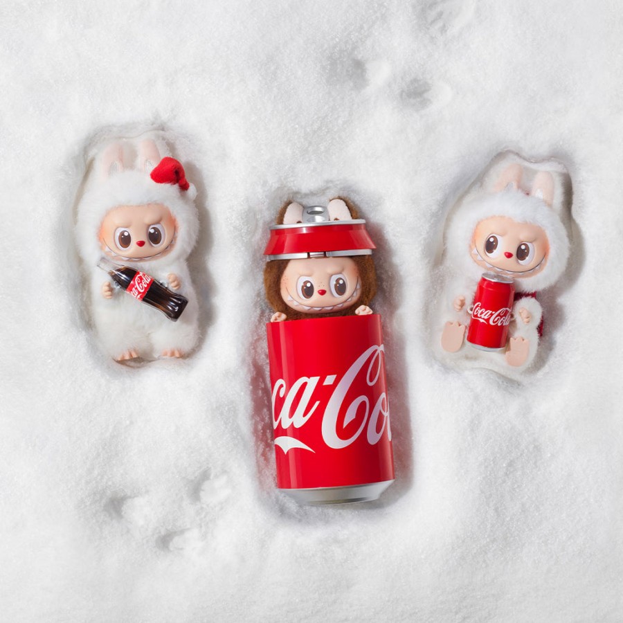 pop mart de monsters coca-cola serie vinyl gezicht pluche hanger blind box
