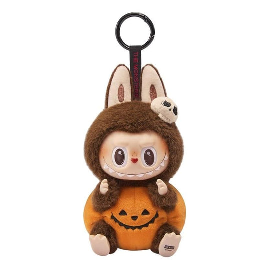 pop mart pop mart de monsters labubu happy halloween party serie zittende pompoen hanger ppmt-2409-0009