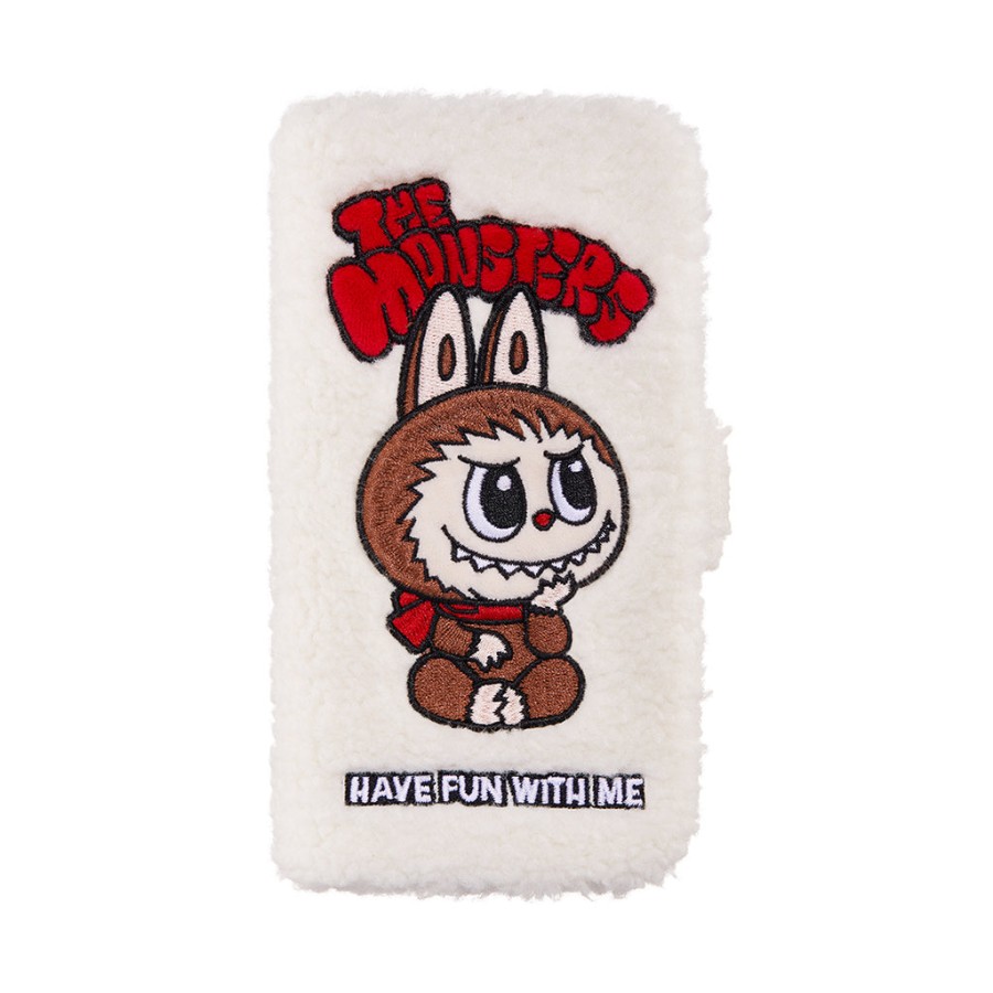 pop mart the monsters klassieke serie pluche flip iphone hoesje