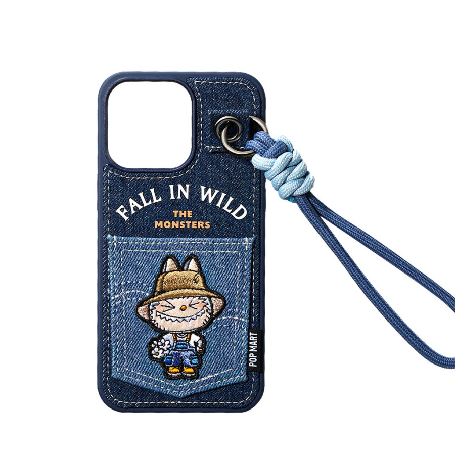 pop mart the monsters labubu fall in wild telefoonhoesje voor iphone