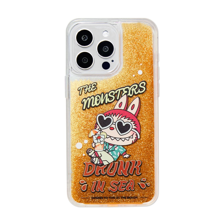pop mart the monsters labubu drunk in sea series iphone case