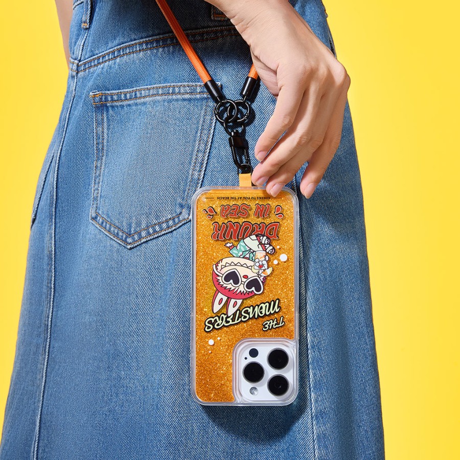 pop mart the monsters labubu drunk in sea series iphone case