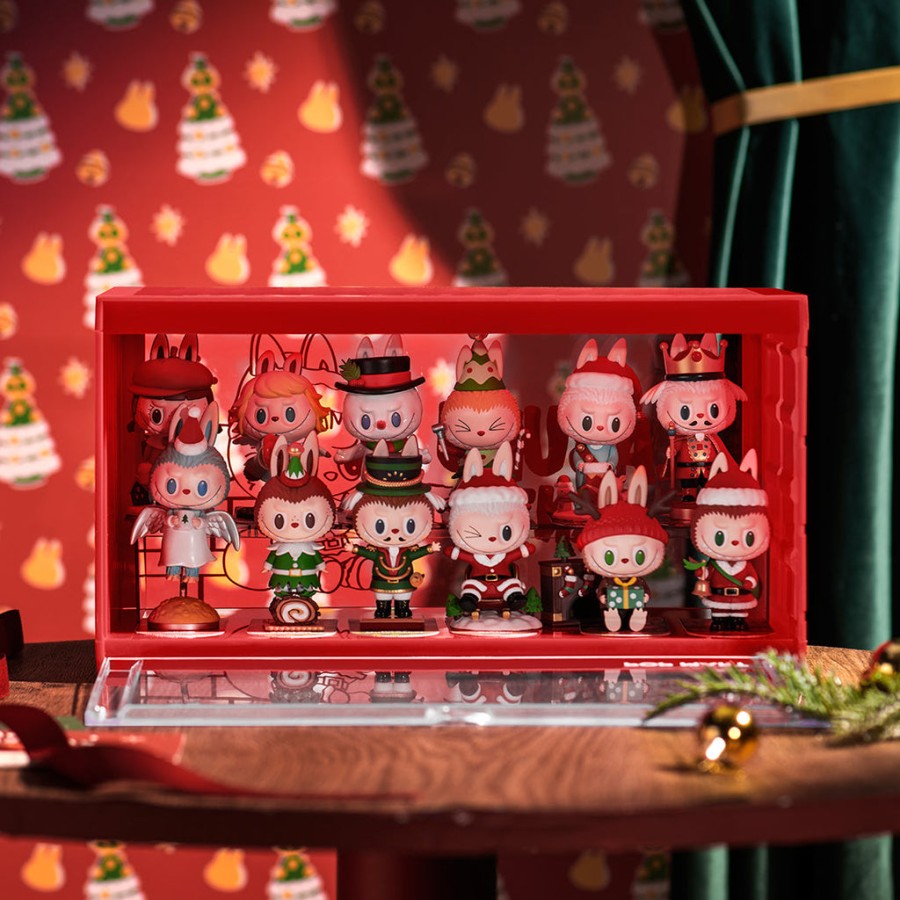 pop mart the monsters lets christmas displaydoos met lichtsnoer